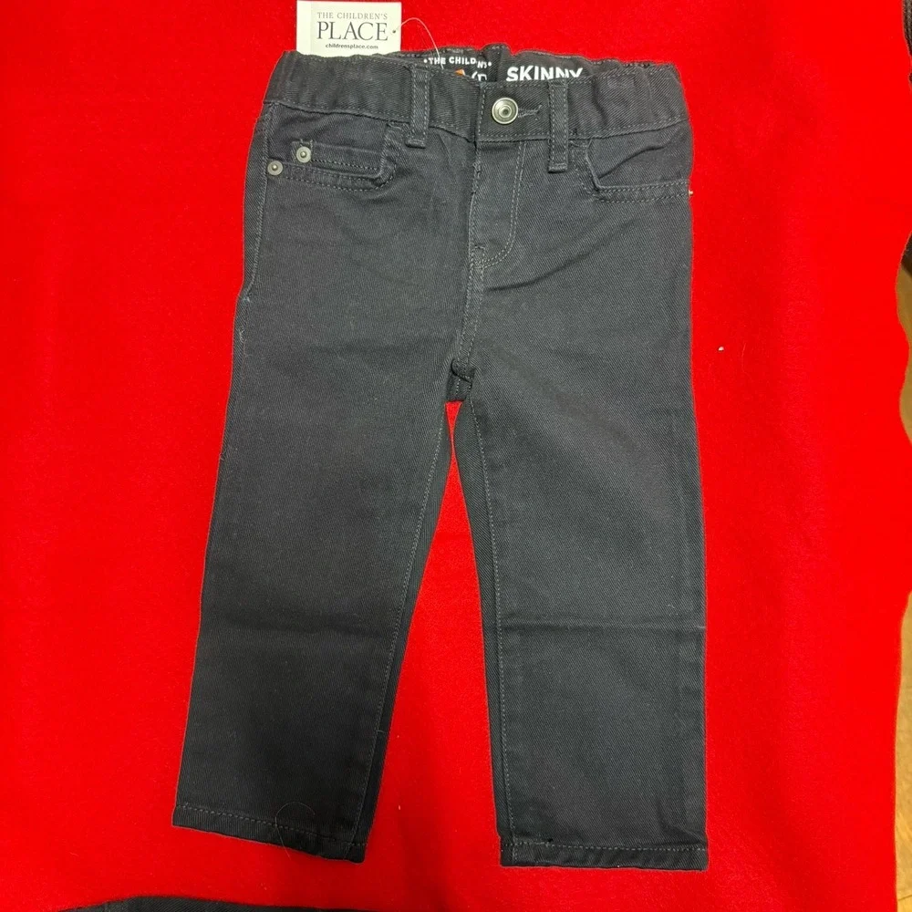 Lot Of 3 Pairs Toddler Boys 18-24 MonthSkinny Black Jeans A Children's Place New